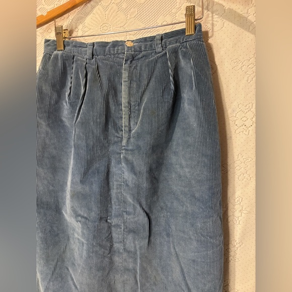 Ralph Lauren vintage maxi shirt in a blue corduroy - Picture 2 of 5